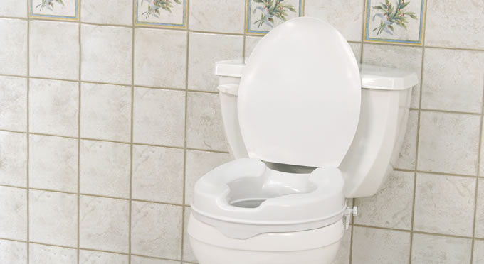 Siège de toilette surélevé avec couvercle, 5cm (2 po)